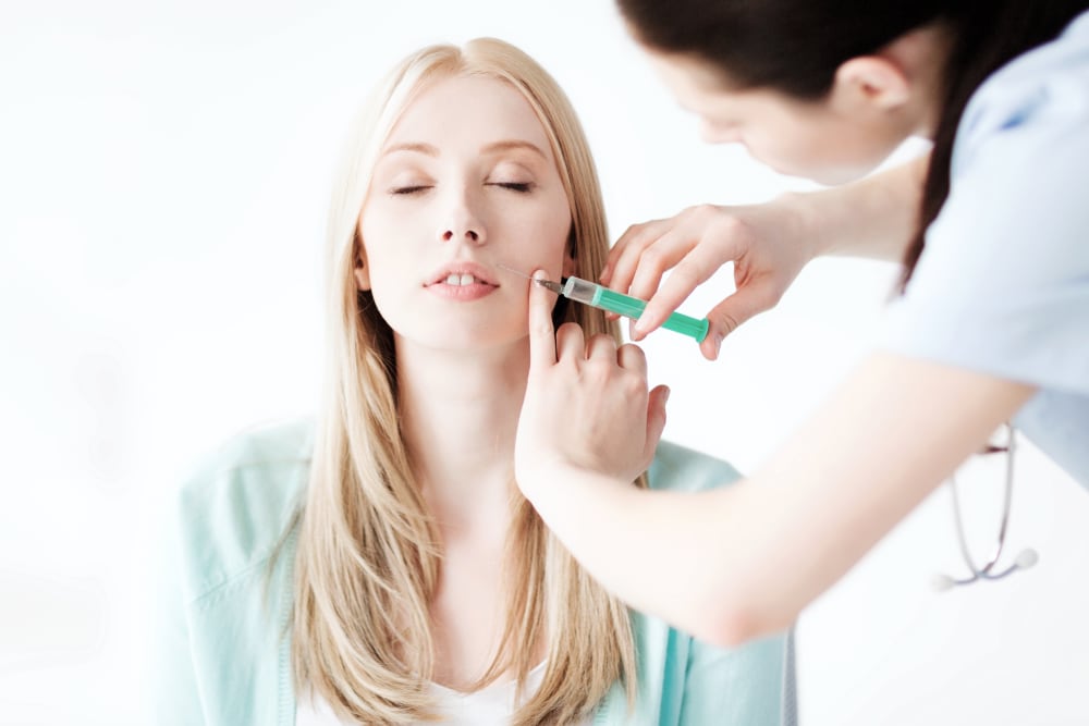 A Trained & Experienced Nurse Performing Aesthetic Injection Treatment with Botox